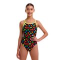 Children's one-piece swimsuit Funkita Diamond Back One Piece pawsome 2