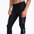 Men's 2XU Core Compression training leggings black/silver MA3849B 4