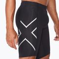 Men's 2XU Core Compression training shorts black/silver MA3851B 4