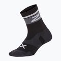 2XU Vectr Cushion Crew sports socks black and white UA5053E