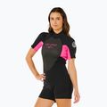Women's swimming wetsuit Rip Curl Omega 2/2 mm Back Zip Springsuit black/pink 4