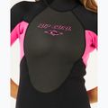 Women's swimming wetsuit Rip Curl Omega 2/2 mm Back Zip Springsuit black/pink 6