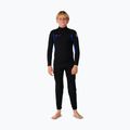 Children's swimming wetsuit Rip Curl Trad 4/3 mm Back Zip black/blue