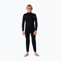 Children's swimming wetsuit Rip Curl Trad 3/2 mm Back Zip black/blue