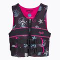 Jetpilot Cause Teen Neo children's belay waistcoat black and pink 2008412