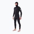 Men's wetsuit Rip Curl Dawn Patrol Hooded 5/4mm Chest Zip black
