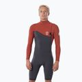 Men's Rip Curl E Bomb 2/2 mm Zip Free Grey-Red Swim Foam WSM8YE