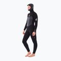 Women's wetsuit Rip Curl Flashbomb 6/4mm Hooded Chest Zip Steamer black 3