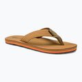 Men's Rip Curl Revival Leather Open Toe flip flops tan