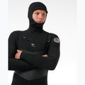 Men's Rip Curl Dawn Patrol Hooded 6/4 mm Chest Zip Swim Foam Black 4