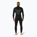Rip Curl Dawn Patrol 3/2 mm Chest Zip black men's swimming foam 2
