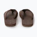 Men's Rip Curl Revival Leather Open Toe flip flops brown 10