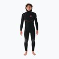 Men's wetsuit Rip Curl Flashbomb Fusion 5/4mm Hooded Zip Free black 3