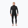 Men's swimming wetsuit Rip Curl Dawn Patrol Cz Hood 5/4 mm black 2