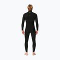 Men's wetsuit Rip Curl Dawn Patrol 4/3 mm Chest Zip black 2