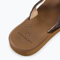 Men's Rip Curl Reactor Open Toe flip flops 1153 brown 19VMOT 8