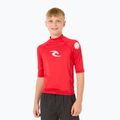 Rip Curl Lycra Brand Wave UPF red children's swim shirt 4