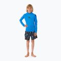 Rip Curl Lycra Brand Wave UPF blue gum children's swimming longsleeve 2