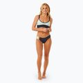 Rip Curl Block Party Spliced Crop swimsuit top navy 5