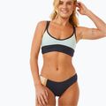 Rip Curl Block Party Spliced Crop swimsuit top navy 6