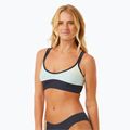 Rip Curl Block Party Spliced Crop swimsuit top navy 7