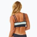Rip Curl Block Party Spliced Crop swimsuit top navy 8