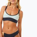 Rip Curl Block Party Spliced Crop swimsuit top navy 9