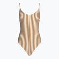 Women's Rip Curl Premium Cheeky light brown one-piece swimsuit