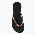 Women's Rip Curl Freedom Bloom Open Toe flip flops black/brown 5