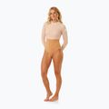 Women's one-piece swimsuit Rip Curl Premium Surf LS Surf light brown 8