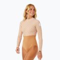 Women's one-piece swimsuit Rip Curl Premium Surf LS Surf light brown 10