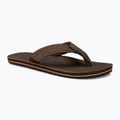 Men's Rip Curl Revival Leather Open Toe flip flops brown