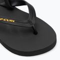 Rip Curl Wetty Fade Bloom washed black children's flip flops 7