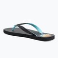 Men's Rip Curl Wetty Fade Bloom washed black flip flops 3