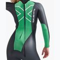 Women's triathlon wetsuit 2XU Propel Openwater black/bright green 8