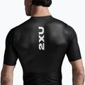 Men's triathlon suit 2XU Aero Hex Sleeved black/white 7