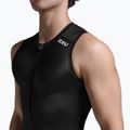 Men's cycling tank top 2XU Core Tri Tank black/white 4
