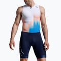 Men's triathlon suit 2XU Core nebula blaze/midnight