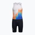 Men's triathlon suit 2XU Core nebula blaze/midnight 7