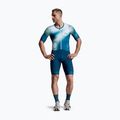 Men's triathlon suit 2XU Aero Hex Sleeved jelly mint/majol 3