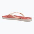 Women's Rip Curl Bondi Bloom hibiscus red flip flops 3
