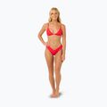 Rip Curl Premium Surf Fixed Tri hibiscus red swimsuit top 2