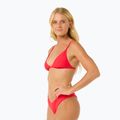 Rip Curl Premium Surf Fixed Tri hibiscus red swimsuit top 4