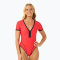 Women's Rip Curl Bomba Cheeky Surf Suit red