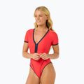 Women's Rip Curl Bomba Cheeky Surf Suit red 4