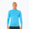 Men's Rip Curl Dawn Patrol UPF Performance blue paint swimming longsleeve