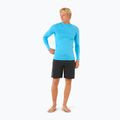 Men's Rip Curl Dawn Patrol UPF Performance blue paint swimming longsleeve 2