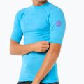 Men's Rip Curl Dawn Patrol UPF Performance blue paint swim shirt 5