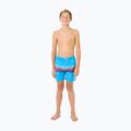 Rip Curl Surf Revival Volley blue paint children's swim shorts 2