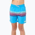 Rip Curl Surf Revival Volley blue paint children's swim shorts 5